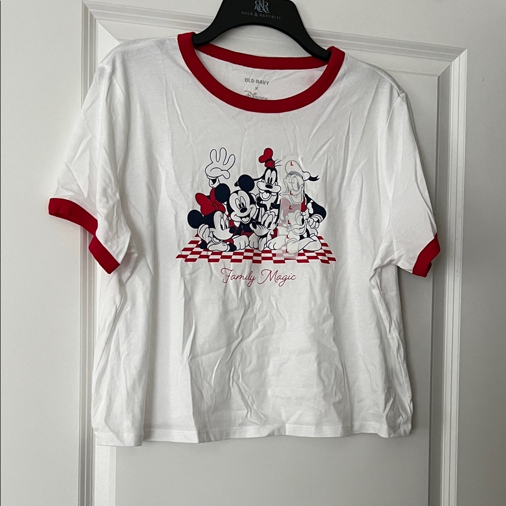 Old Navy Disney White and Red Family Magic Tee